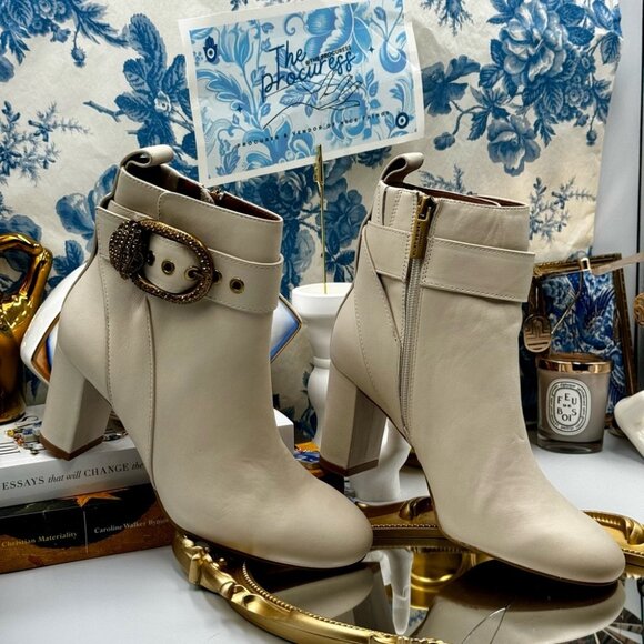 🆕 KURT GEIGER LONDON 🧿 NWOT Mayfair Ankle Boot, Bone - Sz 36 - Picture 15 of 15
